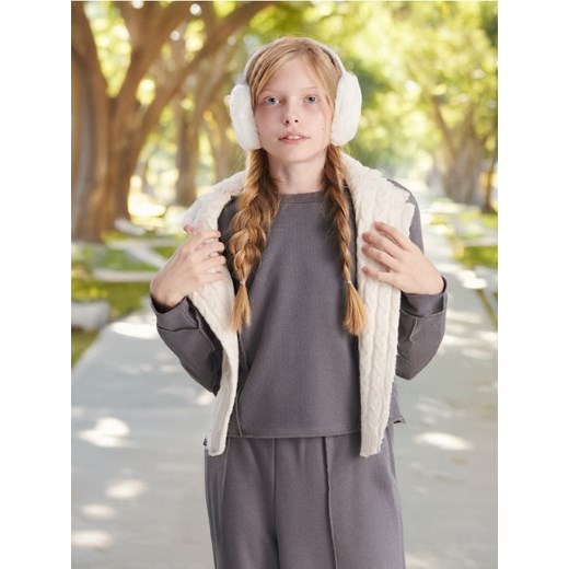 Sinsay - Bluza - szary ze sklepu Sinsay w kategorii Bluzy dziewczęce - zdjęcie 176250204