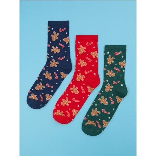 Sinsay - Skarpetki 3 pack - wielobarwny Sinsay 39/42 Sinsay