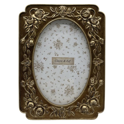Clayre & Eef Ramka w kolorze złotym na zdjęcia - 14 x 19 cm - id: 16132107 - marki Limango Polska - 176250692 Clayre & Eef Ramka w kolorze złotym na zdjęcia - 14 x 19 cm ze sklepu Limango Polska w kategorii Ramki na zdjęcia - zdjęcie 176250692