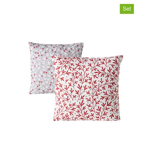 Boltze Poduszki (2 szt.) &quot;Clara&quot; w kolorze czerwono-szarym - 45 x 45 Boltze onesize Limango Polska okazja