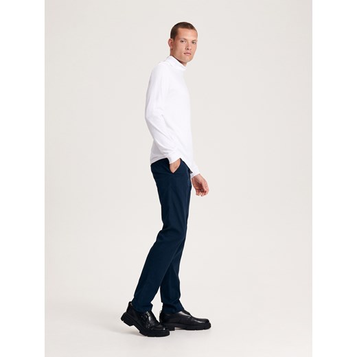Reserved - Spodnie chino slim fit - granatowy Reserved 32 okazja Reserved