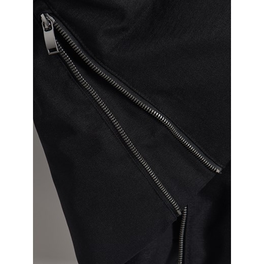 Reserved - Pikowana kurtka z kapturem - czarny Reserved S Reserved