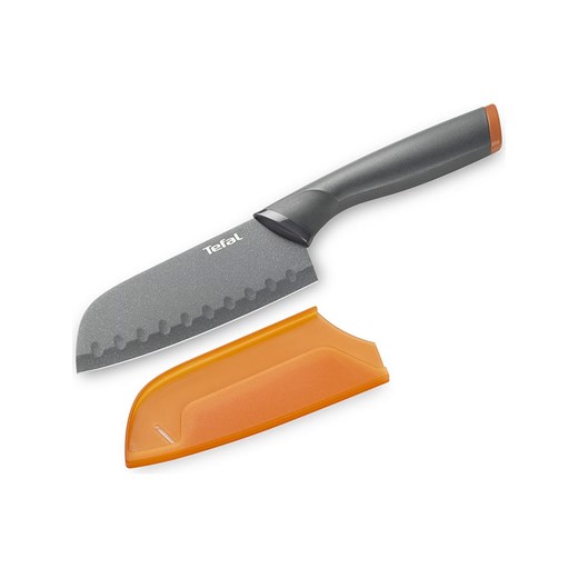 Tefal Nóż santoku &quot;Fresh Kitchen&quot; w kolorze szaro-pomarańczowym - dł. 25,6 cm ze sklepu Limango Polska w kategorii Noże kuchenne - zdjęcie 176256472
