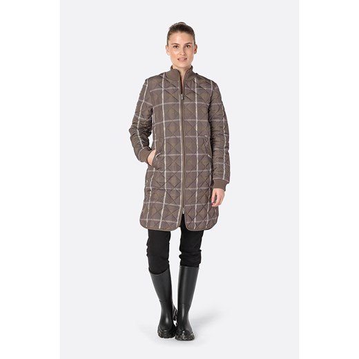 Ilse Jacobsen Płaszcz pikowany w kolorze szarobrązowym ze wzorem ze sklepu Limango Polska w kategorii Płaszcze damskie - zdjęcie 176256600