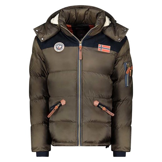 Geographical Norway Kurtka zimowa &quot;Celian&quot; w kolorze khaki ze sklepu Limango Polska w kategorii Kurtki męskie - zdjęcie 176257461