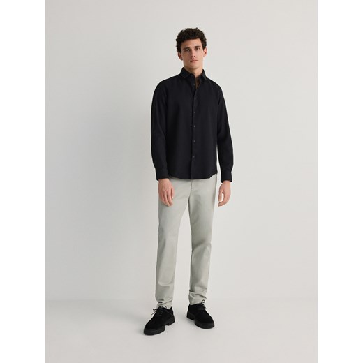 Reserved - Spodnie chino slim fit - jasnoszary ze sklepu Reserved w kategorii Spodnie męskie - zdjęcie 176263011