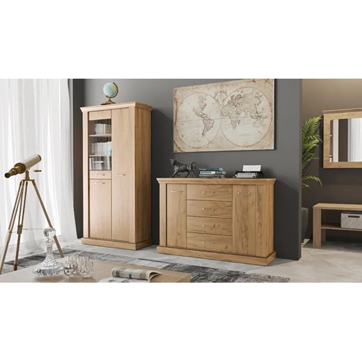 Komoda wysoka kraft złoty - Almira 7X Elior One Size Edinos.pl