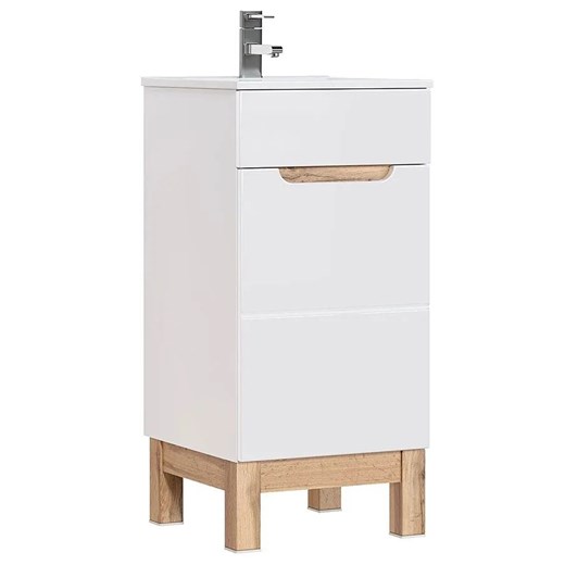 Szafka stojąca pod umywalkę Marsylia 3X 40 cm- Biały połysk Elior One Size Edinos.pl