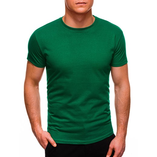 T-shirt męski basic 970S - zielony Edoti XL Edoti