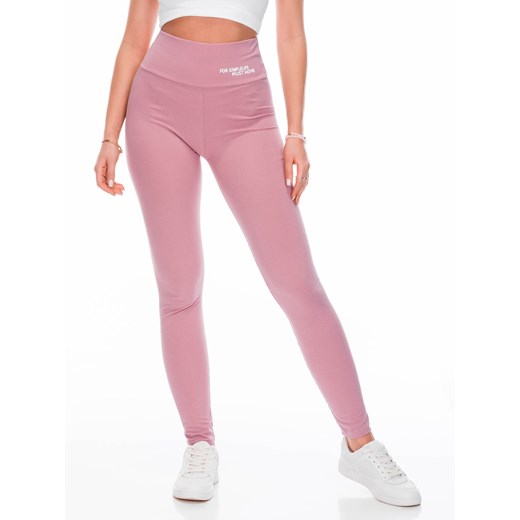 Spodnie damskie legginsy 251PLR - różowe Other XL/XXL Edoti