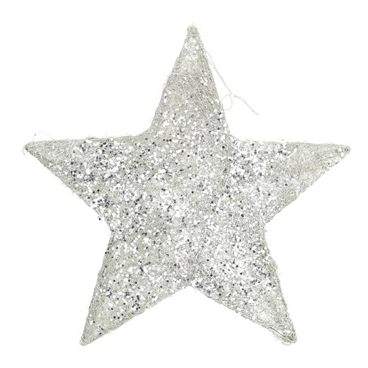 Ozdoba świąteczna Star Silver 30 cm ze sklepu dekoria.pl w kategorii Dekoracje bożonarodzeniowe - zdjęcie 176277474