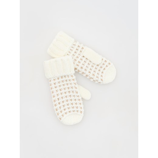 Reserved - Rękawiczki jednopalczaste - złamana biel ze sklepu Reserved w kategorii Rękawiczki dziecięce - zdjęcie 176278542