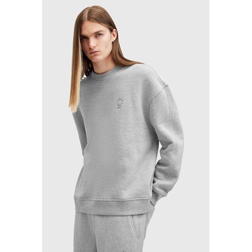 AllSaints bluza bawełniana HAVEN męska kolor szary gładka M003NB ze sklepu ANSWEAR.com w kategorii Bluzy męskie - zdjęcie 176283521