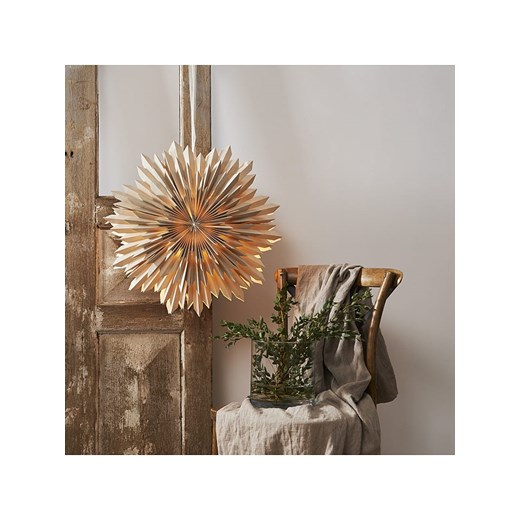 STAR Trading Gwiazda papierowa &quot;Ice&quot; w kolorze beżowym - Ø 50 cm Star Trading onesize promocja Limango Polska