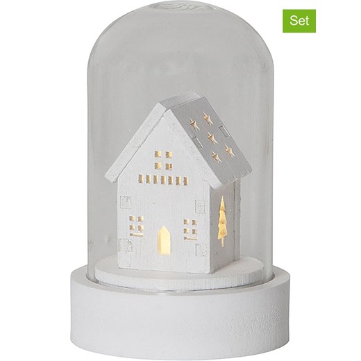 STAR Trading Figurki dekoracyjne LED (3 szt.) &quot;Kupol&quot; w kolorze białym - 5,5 x 8,5 cm ze sklepu Limango Polska w kategorii Dekoracje - zdjęcie 176285734