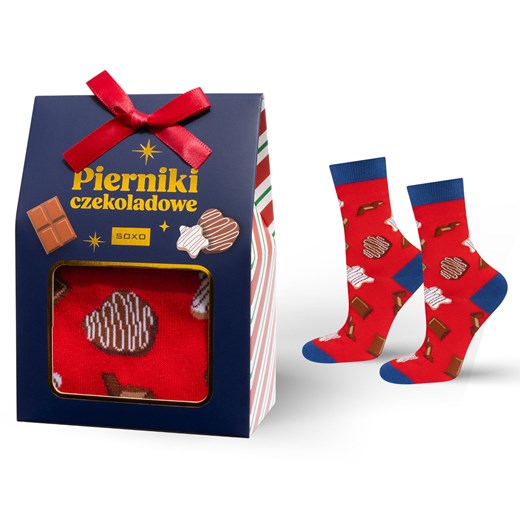Skarpetki Pierniki Czekoladowe ze sklepu Sklep SOXO w kategorii Skarpetki damskie - zdjęcie 176285800