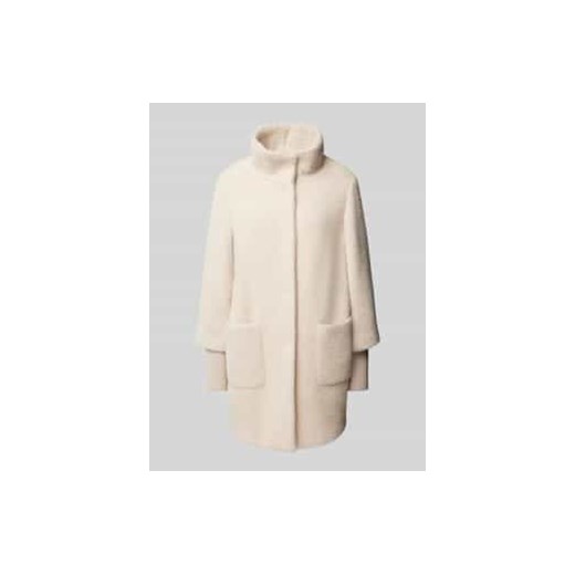 Płaszcz o kroju relaxed fit z dzianinowymi ściągaczami na rękawach ze sklepu Peek&Cloppenburg  w kategorii Płaszcze damskie - zdjęcie 176288400