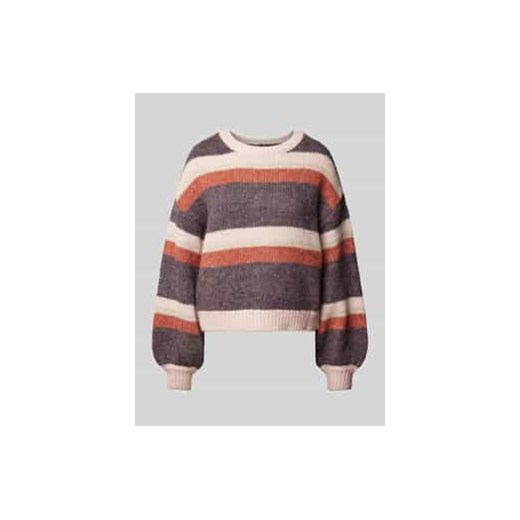 Sweter z dzianiny z bufiastymi rękawami ze sklepu Peek&Cloppenburg  w kategorii Swetry damskie - zdjęcie 176288541
