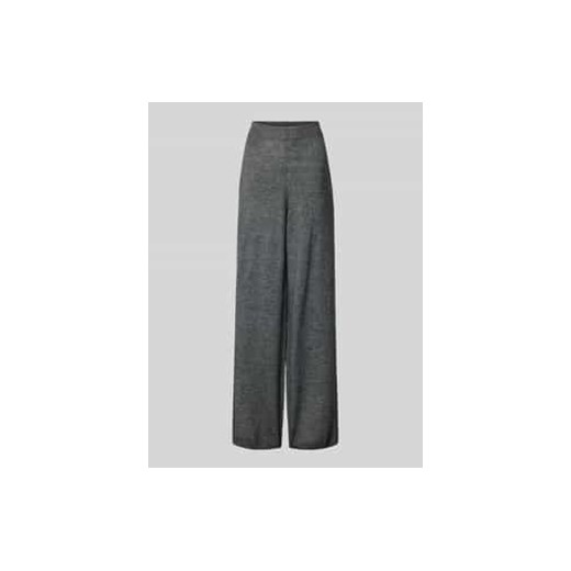 Spodnie materiałowe z szerokimi nogawkami i wpuszczanymi kieszeniami ze sklepu Peek&Cloppenburg  w kategorii Spodnie damskie - zdjęcie 176288621