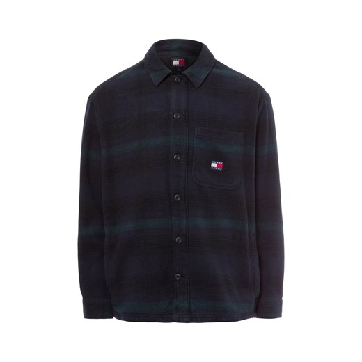 Tommy Jeans Męska koszula casual Mężczyźni Regular Fit Bawełna granatowy w kratkę ze sklepu vangraaf w kategorii Koszule męskie - zdjęcie 176289480