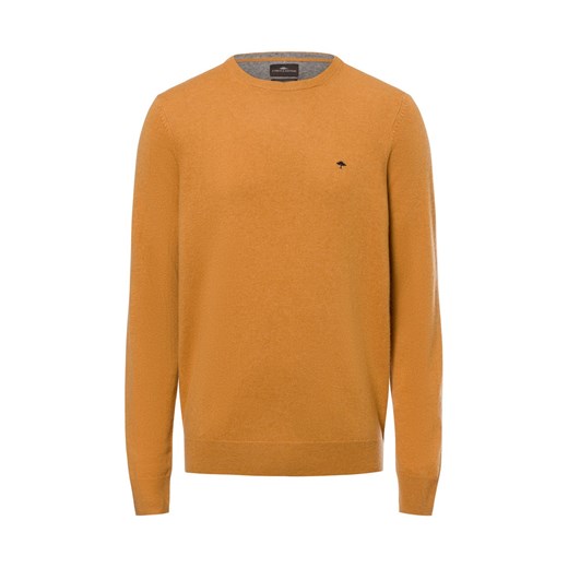 Fynch-Hatton Męski sweter z dzianiny z zawartością kaszmiru Mężczyźni Kaszmir sjena jednolity - id: 718615-0007-09970 - marki Fynch Hatton - 176289491 Fynch-Hatton Męski sweter z dzianiny z zawartością kaszmiru Mężczyźni Kaszmir sjena jednolity ze sklepu vangraaf w kategorii Swetry męskie - zdjęcie 176289491