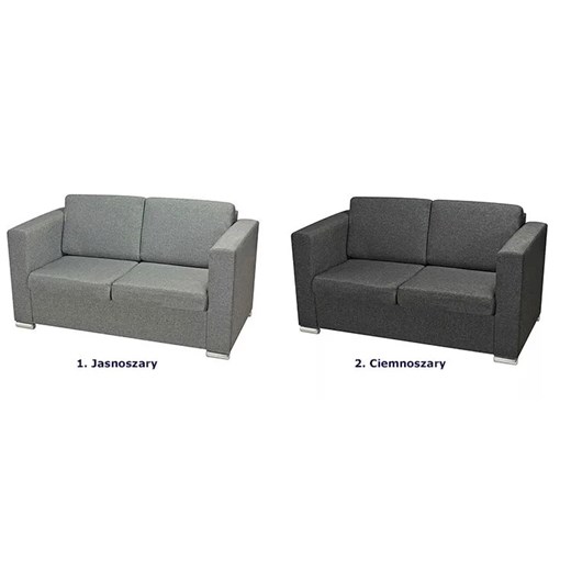 Dwuosobowa szara sofa loftowa - Sigala 2Q Elior One Size Edinos.pl