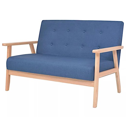 Niebieska sofa 2 osobowa S3-H33 ze sklepu Edinos.pl w kategorii Sofy i kanapy - zdjęcie 176290171