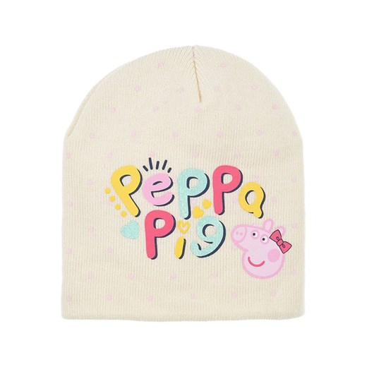 Peppa Pig Czapka &quot;Świnka Peppa&quot; w kolorze kremowym ze wzorem ze sklepu Limango Polska w kategorii Czapki dziecięce - zdjęcie 176290691
