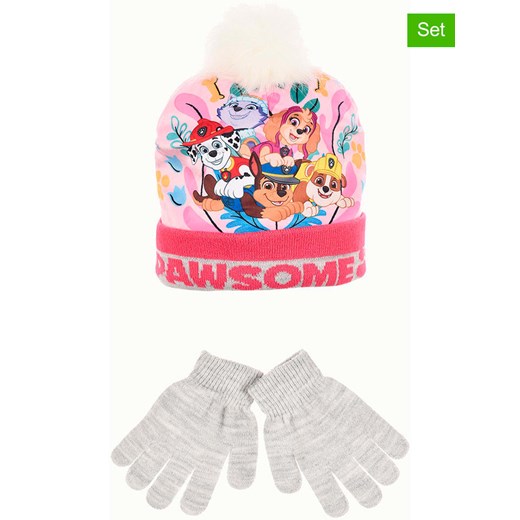 Paw Patrol 2-częściowy zestaw &quot;Psi Patrol&quot; w kolorze szarym ze sklepu Limango Polska w kategorii Czapki dziecięce - zdjęcie 176290740