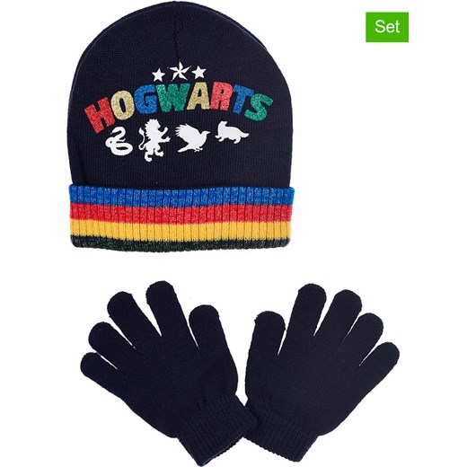 Harry Potter 2-częściowy zestaw &quot;Harry Potter&quot; w kolorze granatowym ze sklepu Limango Polska w kategorii Czapki dziecięce - zdjęcie 176290744