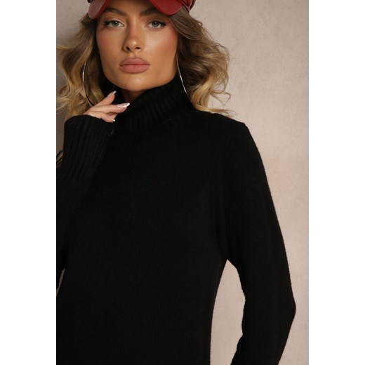 Sukienka Renee z golfem mini casual z długimi rękawami
