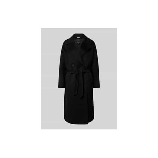 Płaszcz kaszmirowy z wiązanym paskiem model ‘CASCIA’ ze sklepu Peek&Cloppenburg  w kategorii Płaszcze damskie - zdjęcie 176294952