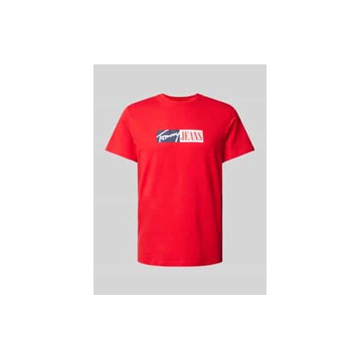 T-shirt o kroju slim fit z nadrukiem z logo ze sklepu Peek&Cloppenburg  w kategorii T-shirty męskie - zdjęcie 176295081