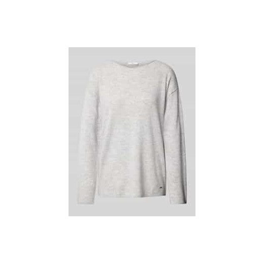 Sweter z dzianiny z dekoltem w łódkę model ‘LIZ’ ze sklepu Peek&Cloppenburg  w kategorii Swetry damskie - zdjęcie 176295131