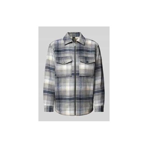 Kurtka koszulowa o kroju regular fit z podszewką z futerka i nakładanymi kieszeniami na piersi ze sklepu Peek&Cloppenburg  w kategorii Kurtki męskie - zdjęcie 176295344