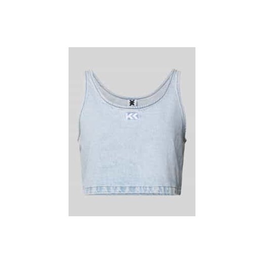 Top krótki z imitacji dzianiny ze sklepu Peek&Cloppenburg  w kategorii Bluzki damskie - zdjęcie 176295454