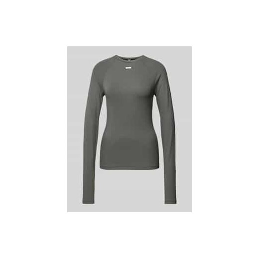 Bluzka z długim rękawem i aplikacją z logo ze sklepu Peek&Cloppenburg  w kategorii Bluzki damskie - zdjęcie 176295523