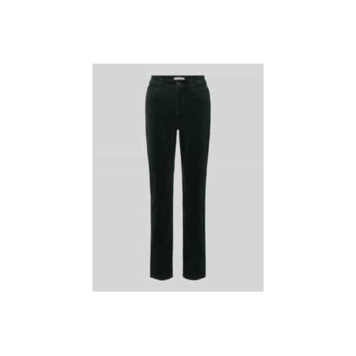 Spodnie sztruksowe o kroju slim fit z bawełną ze sklepu Peek&Cloppenburg  w kategorii Spodnie damskie - zdjęcie 176295572