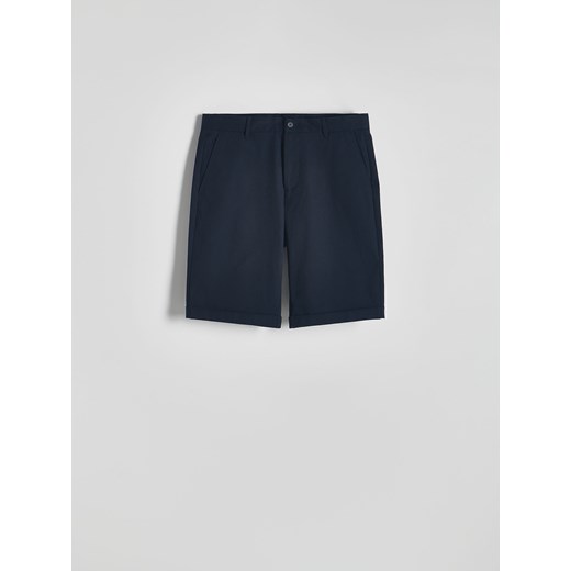 Reserved - Szorty slim fit - granatowy Reserved 33 Reserved