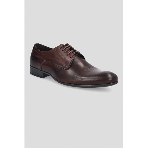 Buty Derby Fortis Brązowe ze sklepu Lancerto S.A. w kategorii Buty eleganckie męskie - zdjęcie 176300402
