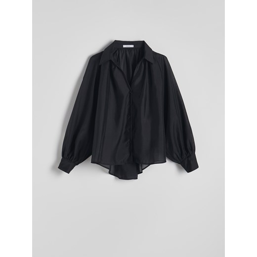 Reserved - Transparentna koszula - czarny Reserved S Reserved