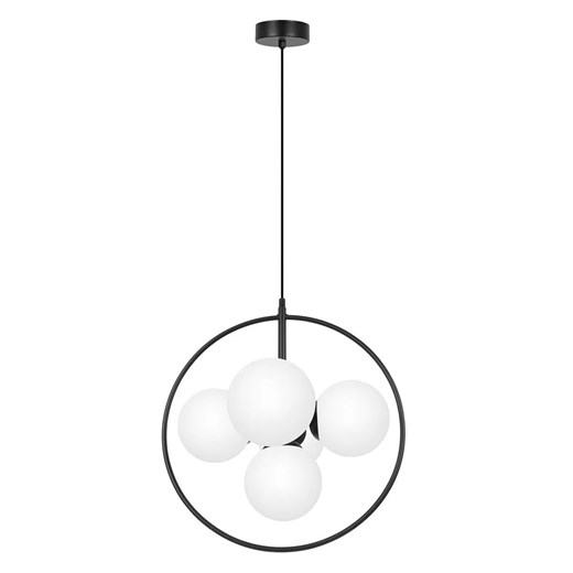 Czarno-biała geometryczna lampa wisząca - A690-Zera Lumes One Size Edinos.pl