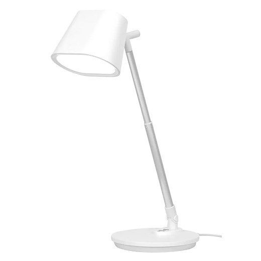 Biała lampka biurkowa z regulowaną wysokością - 30X A685 L1-M93 ze sklepu Edinos.pl w kategorii Lampy stołowe - zdjęcie 176301732