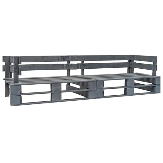 2-osbowa sofa z palet do ogrodu - Jules ze sklepu Edinos.pl w kategorii Ławki ogrodowe - zdjęcie 176302044