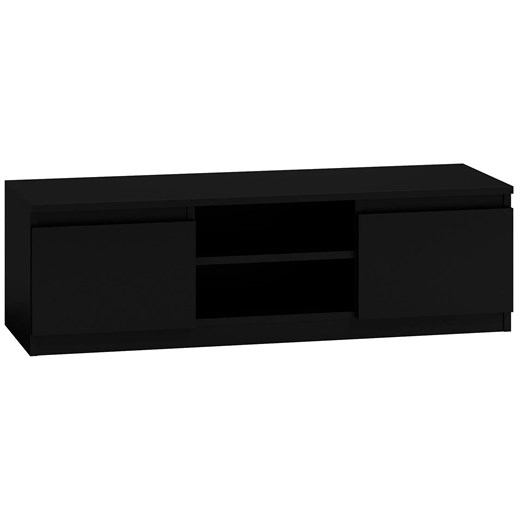 Czarna nowoczesna szafka pod tv - Amida 3X 140 cm ze sklepu Edinos.pl w kategorii Szafki RTV - zdjęcie 176302122
