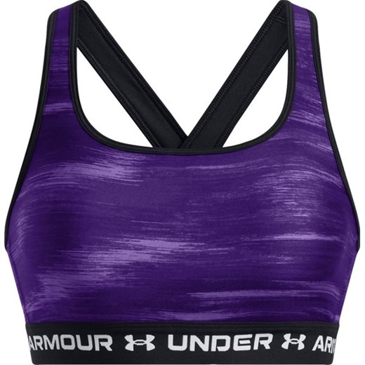 Biustonosz sportowy damski Crossback Mid Print Under Armour ze sklepu SPORT-SHOP.pl w kategorii Biustonosze - zdjęcie 176303890