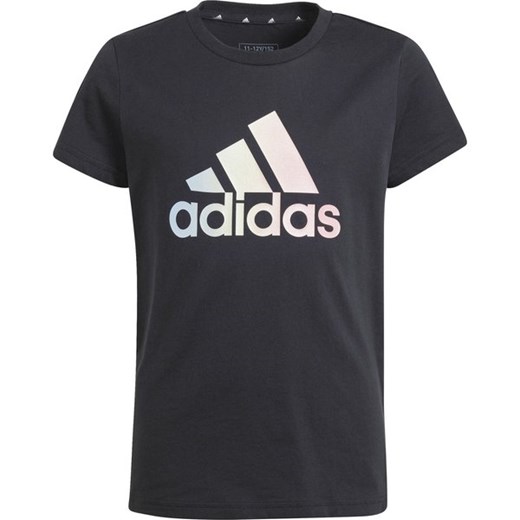 Koszulka juniorska Metallic Print Adidas ze sklepu SPORT-SHOP.pl w kategorii Bluzki dziewczęce - zdjęcie 176303972