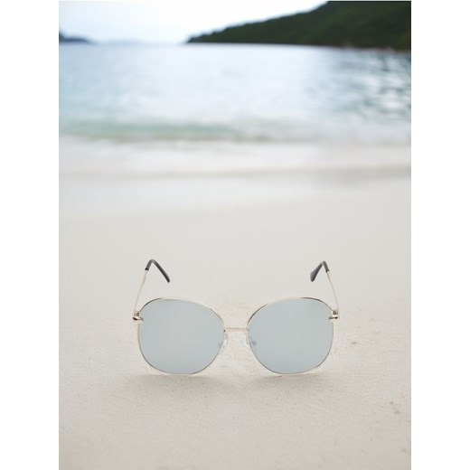 Sinsay - Okulary przeciwsłoneczne - srebrny Sinsay One Size okazja Sinsay