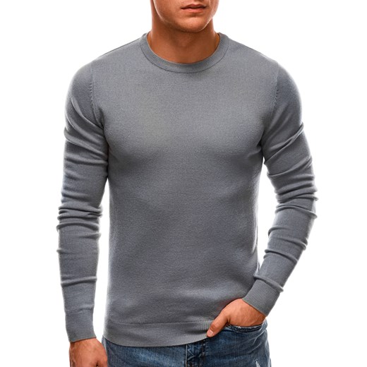 Sweter męski - szary V8 EM-SWBS-0100 ze sklepu Edoti w kategorii Swetry męskie - zdjęcie 176307902