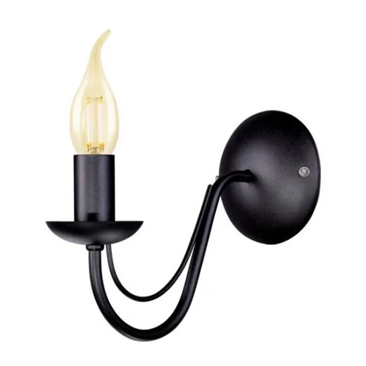 Czarna świecznikowa lampa ścienna - 2X A757 S5-D08 ze sklepu Edinos.pl w kategorii Lampy ścienne - zdjęcie 176308932